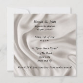 Einladung von Cream Wedding Set (Rückseite)