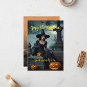 Einladung von Creepy Chic Halloween (Vorderseite/Rückseite Beispiel)