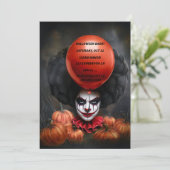 Einladung von Creepy Halloween (Stehend Vorderseite)