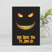 Einladung von Creepy Halloween-Party (Stehend Vorderseite)