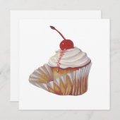 Einladung von Cupcake (Vorne/Hinten)