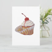 Einladung von Cupcake (Stehend Vorderseite)