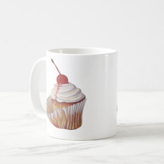 Einladung von Cupcake Kaffeetasse (Vorderseite Links)
