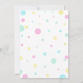 Einladung von Cupcake zum Geburtstag - Süßigkeiten (Rückseite)