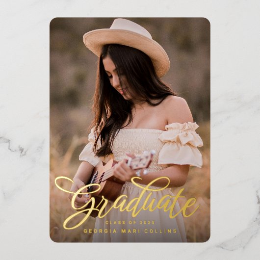 Einladung von Curly Headline-Abschlüssen (Vorderseite)