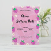 Einladung von Custom Birthday Party | Editierbare (Stehend Vorderseite)