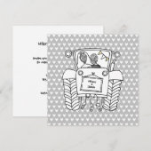 Einladung von Custom Country Wedding Traktor (Vorne/Hinten)