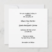 Einladung von Custom Country Wedding Traktor (Rückseite)