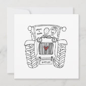 Einladung von Custom Country Wedding Traktor (Vorderseite)