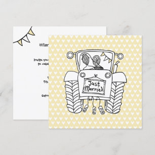 Einladung von Custom Country Wedding Traktor