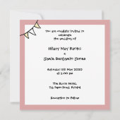 Einladung von Custom Country Wedding Traktor (Rückseite)