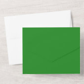 Einladung von Custom Forest Green & White All-in-O (Rückseite)