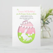 Einladung von Cutout Ostereier (Stehend Vorderseite)