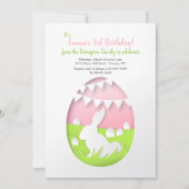 Einladung von Cutout Ostereier (Vorderseite)