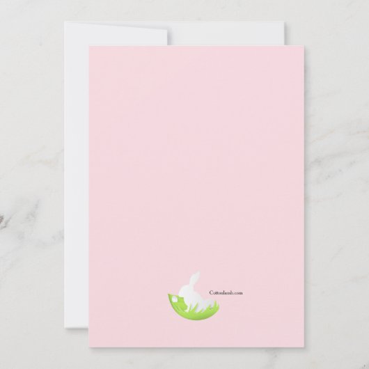 Einladung von Cutout Ostereier (Rückseite)