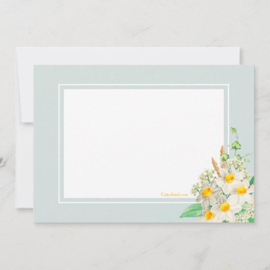 Einladung von Daffodil Frame zum Geburtstag (Rückseite)