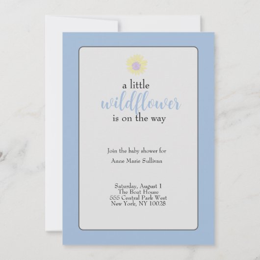 Einladung von Dainty Daisies (Rückseite)