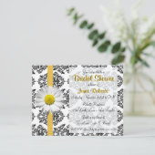 Einladung von Daisy and Damask Bridal Dusche (Stehend Vorderseite)