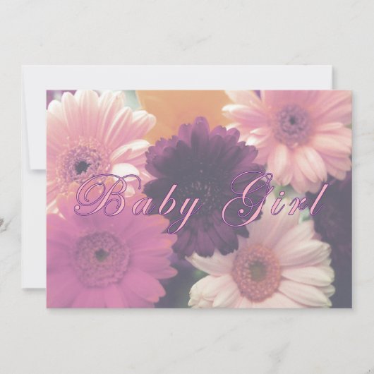 Einladung von Daisy Baby Girl oder Geburtsankündig (Vorderseite)