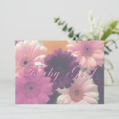Einladung von Daisy Baby Girl oder Geburtsankündig (Stehend Vorderseite)