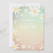 Einladung von Daisy Birthday (Vorderseite)