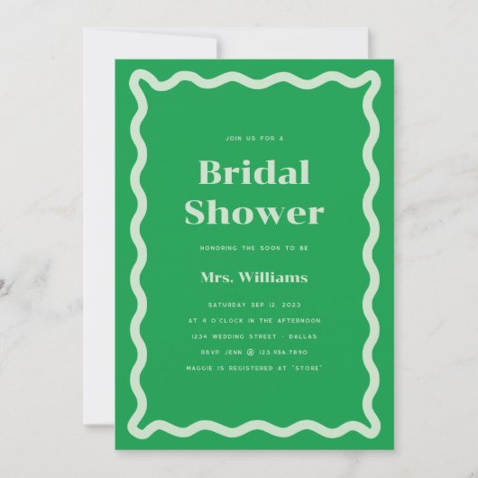 Einladung von Daisy Bridal Shower (Vorderseite)