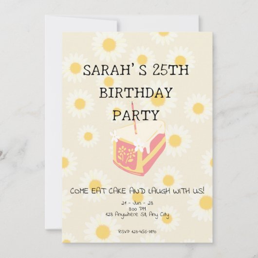 Einladung von Daisy Delight (Vorderseite)