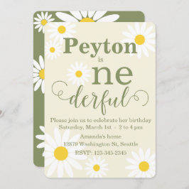 Einladung von Daisy First Birthday