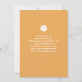 Einladung von Daisy Floral zum 1. Geburtstag (Rückseite)