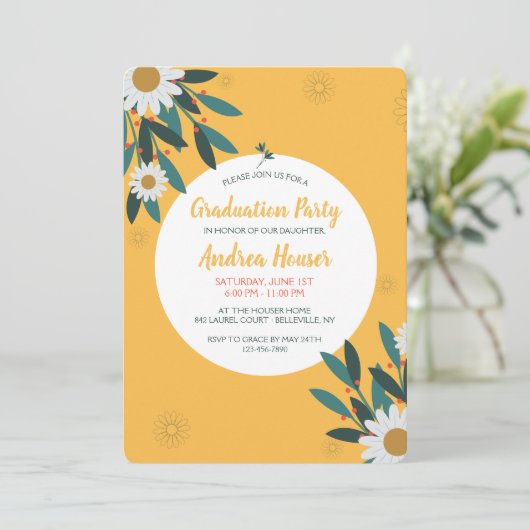 Einladung von Daisy Focus (Stehend Vorderseite)