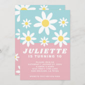 Einladung von Daisy Fun Birthday Party (Vorne/Hinten)