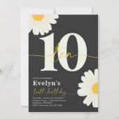 Einladung von Daisy zum 10. Geburtstag (Vorderseite)