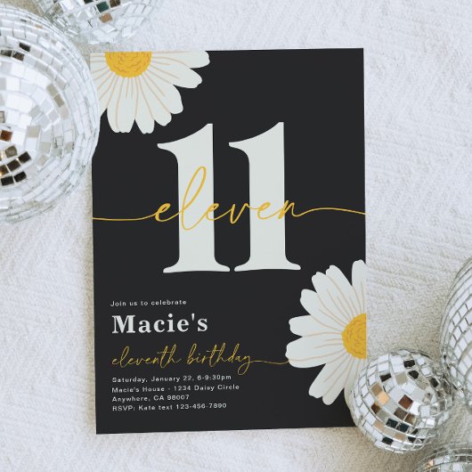 Einladung von Daisy zum 11. Geburtstag