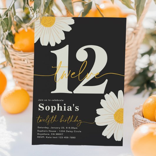 Einladung von Daisy zum 12. Geburtstag