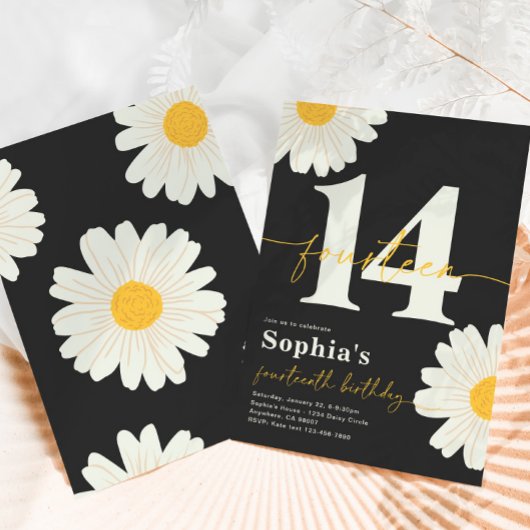 Einladung von Daisy zum 14. Geburtstag