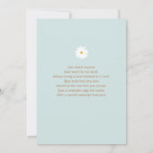 Einladung von Daisy zum 1. Geburtstag (Rückseite)