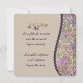 Einladung von Damask Border (Vorderseite)