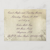 Einladung von Damask Scrap-Verlobung (Rückseite)