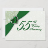 Einladung von Damask zum 55. Hochzeitstag (Vorderseite)