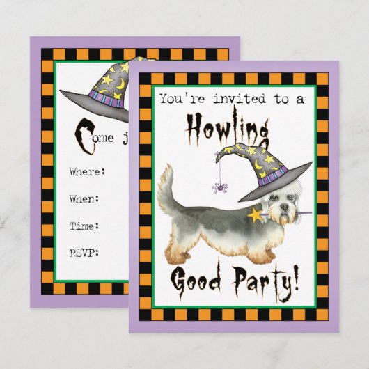 Einladung von Dandie Witch (Vorne/Hinten)