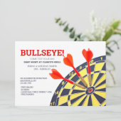 Einladung von Dart Board (Stehend Vorderseite)