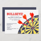 Einladung von Dart Board (Vorne/Hinten)