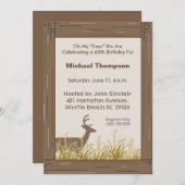 Einladung von Deer Hunter Birthday (Vorne/Hinten)