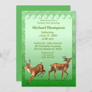 Einladung von Deer Hunter Birthday