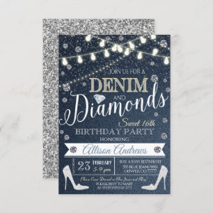 Einladung von Denim und Diamonds zum Geburtstag