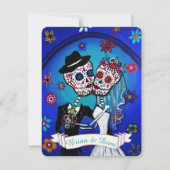 Einladung von Dia de Los Muertos (Vorderseite)