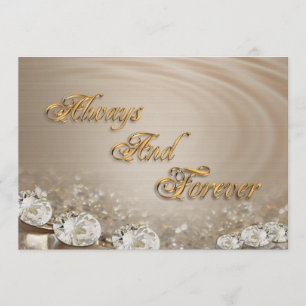 Einladung von Diamanten auf Satin individuell anpa