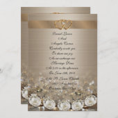 Einladung von Diamanten und Gold (Vorne/Hinten)