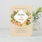 Einladung von Diamond Floral (Stehend Vorderseite)