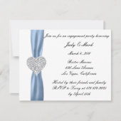 Einladung von Diamond Heart Blue (Vorderseite)